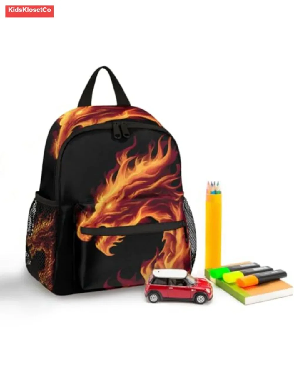 Cute Kids Backpack with Chest Strap, Lightweight Waterproof Polyester Daypack